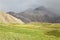 Aconcagua valley covered by clouds