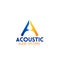 Acoustic audio system emblem for company branding