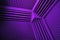 Acoustic foam absorber and bass traps for sound dampering, purple background