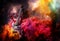 Acoustic guitar in fire and water high resolution acoustic guitar in fire and water Illustration for guitar concert poster