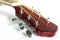 Acoustic guitar headstock on white