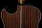 Acoustic Guitar Rosewood Back with Inlaid Abalone Hand Cut Soundhole Cutaway