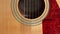 Acoustic Guitar Sound Hole and Pick