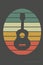 Acoustic guitar symbol vector illustration
