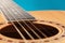 Acoustic guitar upclose