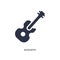 acoustic icon on white background. Simple element illustration from music concept