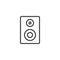 Acoustic speaker line icon