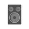 Acoustic speakers on white background. Vector illustration in trendy flat style. EPS 10