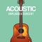 Acoustic unplugged concert design