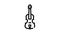 acoustic violin black icon animation