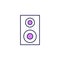acoustics icon. Element of simple colored web icon for mobile concept and web apps. Isolated acoustics icon can be used for web