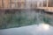 Acqui Terme, Italy - jan 2020: natural bath, ancient romanic spa