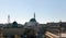 The Acre cityscape with the St John`s church, surrounded by roofs, walls and old residential neighborhood, Israel