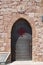 Acre, Israel, Middle East, Saint John`s Church, door, Jerusalem cross, cross, crusade, crusader, symbolic