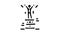 acrobat balancing glyph icon animation