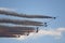 Acrobatic aircraft with smoke