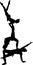 Acrobatic stunt. Gymnasts acrobats vector black silhouette. Gymnasts acrobats vector