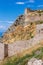 Acrocorinth, one of the most famous ancient castles in Greece.