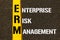 Acronym ERM - Enterprise Risk Management