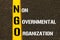 Acronym NGO - Non Governmental Organization.