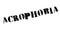 Acrophobia rubber stamp