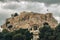 Acropolis and the Arch of Hadrian Hadrian`s Gate - Athens - Greece