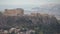 Acropolis of Athens, Greece. Many tourists in the Parthenon Temple, most Crowded place