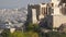 Acropolis of Athens, Greece. Many tourists in the Parthenon Temple, most Crowded place