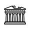 Acropolis, Athens, Greece, monuments fully editable vector icons