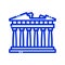 Acropolis, Athens, Greece, monuments fully editable vector icons