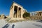 The Acropolis in Athens, Greece and shadows of tourists taking p