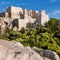 Acropolis fortress from the Areopagus in Athens