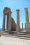 the acropolis at lindos bay in rhodes greece