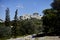 Acropolis parthenon hill, view from pnyx hill