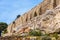 Acropolis with strong old fortress walls, Athens, Greece