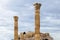 Acropolis view from temple of Olympian Zeus two pillars