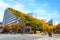 ACROS Fukuoka is a conventional office building with a huge terraced of a park. The garden reaches