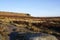 Across the Derbyshire moors towards the Cowper Stone on Stanage Edge