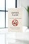 Acrylic non smoking room sign 03