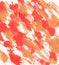 Acrylic orange texture, handmade, for design