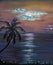 Acrylic Painting Tropical Night Sky