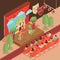 Acting Isometric Illustration