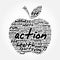 ACTION apple word cloud