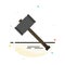 Action, Auction, Court, Gavel, Hammer, Law, Legal Abstract Flat Color Icon Template