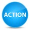 Action elegant cyan blue round button