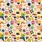 Action movie seamless pattern