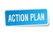 action plan square sticker