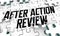 After Action Review What Happened Puzzle Pieces Evaluation 3d Illustration