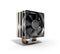 Active CPU cooler with the aluminum finned heat-sink and the fan