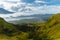 Active Indonesian volcano Batur in the tropical island Bali. Indonesia. Batur volcano sunrise serenity. Dawn sky at